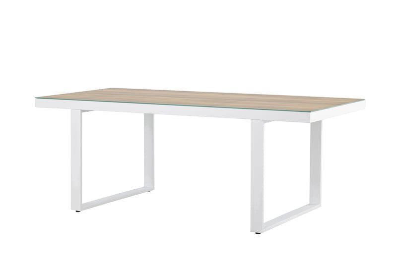 Merlo Matbord Utomhus 90x200 cm - Vit - Utemöbler - Utebord & trädgårdsbord - Matbord utomhus