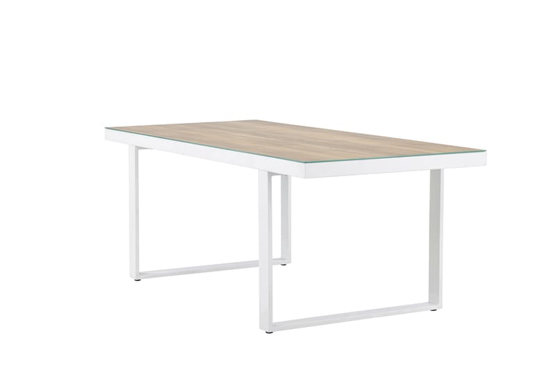 Merlo Matbord Utomhus 90x200 cm - Vit - Utemöbler - Utebord & trädgårdsbord - Matbord utomhus