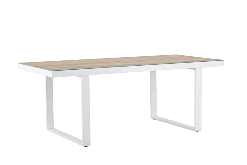 Merlo Matbord Utomhus 90x200 cm - Vit - Utemöbler - Utebord & trädgårdsbord - Matbord utomhus