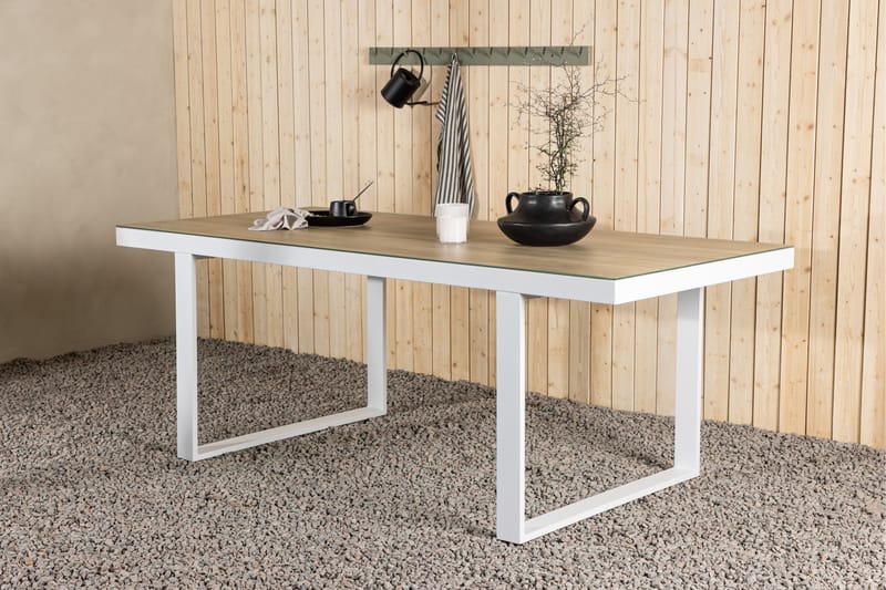 Merlo Matbord Utomhus 90x200 cm - Vit - Utemöbler - Utebord & trädgårdsbord - Matbord utomhus