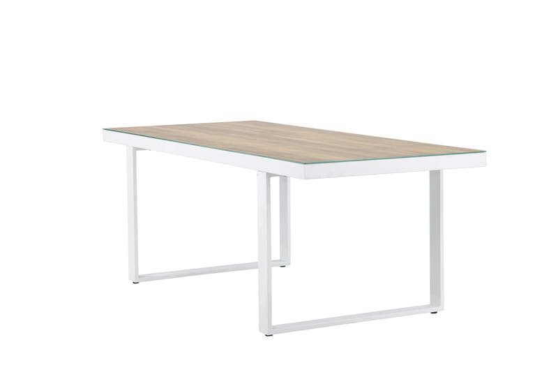 Merlo Matbord Utomhus 90x200 cm - Vit - Utemöbler - Utebord & trädgårdsbord - Matbord utomhus