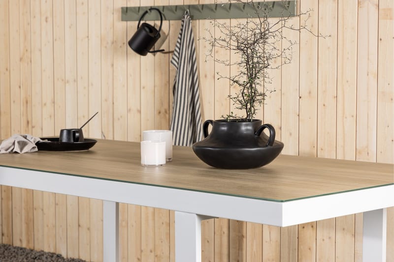 Merlo Matbord Utomhus 90x200 cm - Vit - Utemöbler - Utebord & trädgårdsbord - Matbord utomhus