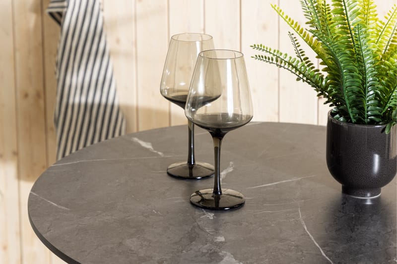 Milano Barbord Utomhus 4-sits Rund - Vit - Utemöbler - Utebord & trädgårdsbord - Barbord utomhus