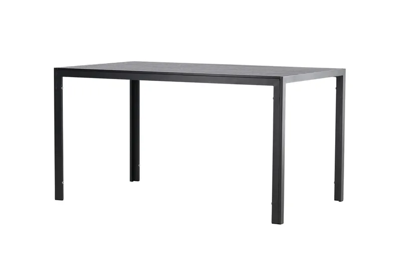 Mirko Matbord Utomhus 80x140 cm - Svart - Utemöbler - Utebord & trädgårdsbord - Matbord utomhus