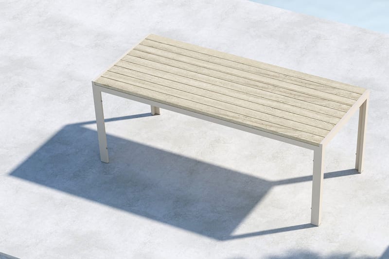 Mirko Matbord Utomhus 90x205 cm - Beige - Utemöbler - Utebord & trädgårdsbord - Matbord utomhus