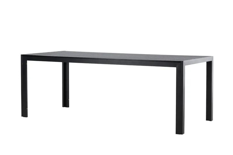 Mirko Matbord Utomhus 90x205 cm - Svart - Utemöbler - Utebord & trädgårdsbord - Matbord utomhus