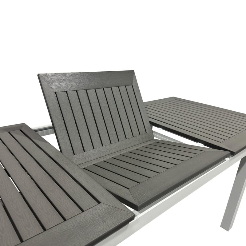 Monaco förlängningsbart bord utomhus 150-250x90 cm - Vit/Grå - Utemöbler - Utebord & trädgårdsbord - Matbord utomhus