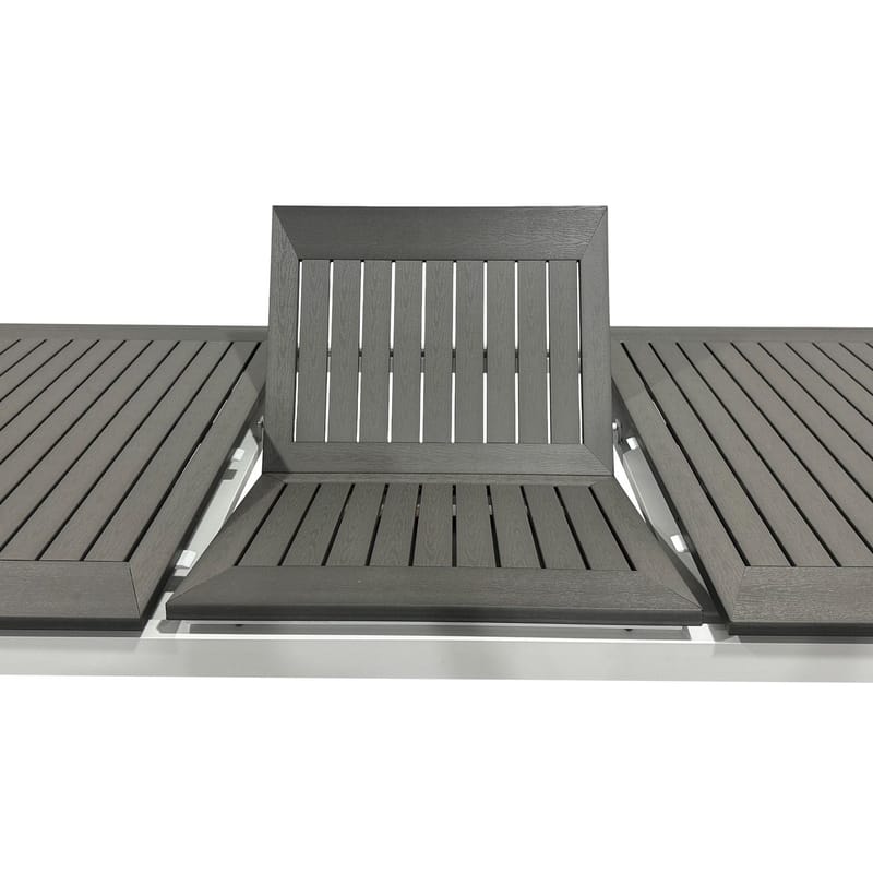 Monaco förlängningsbart bord utomhus 150-250x90 cm - Vit/Grå - Utemöbler - Utebord & trädgårdsbord - Matbord utomhus