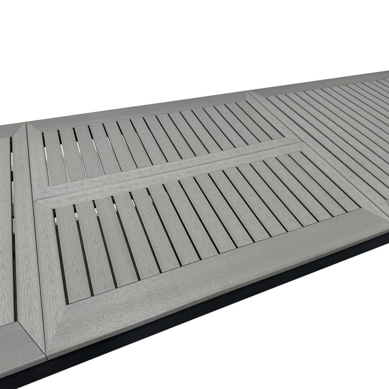 Monaco förlängningsbart bord utomhus 210/310x90 cm - Svart/Grå - Utemöbler - Utebord & trädgårdsbord - Matbord utomhus