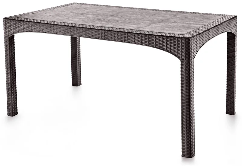 Omber Matbord utomhus 150 cm, Mörkbrun