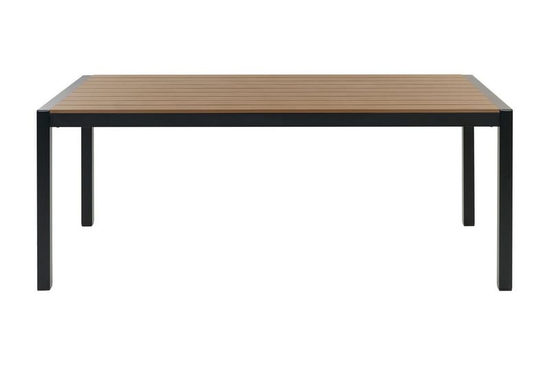 Pereta Matbord Utomhus 180x90 cm - Ljusbrun/Svart - Utemöbler - Utebord & trädgårdsbord - Matbord utomhus