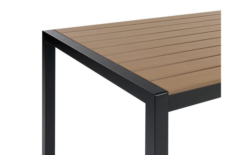 Pereta Matbord Utomhus 180x90 cm - Ljusbrun/Svart - Utemöbler - Utebord & trädgårdsbord - Matbord utomhus