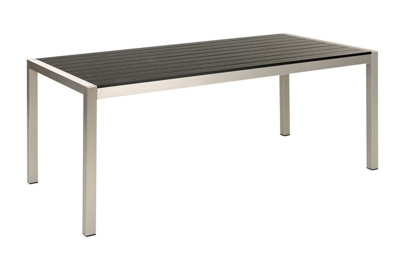 Pereta Matbord Utomhus 180x90 cm - Svart/Silver - Utemöbler - Utebord & trädgårdsbord - Matbord utomhus