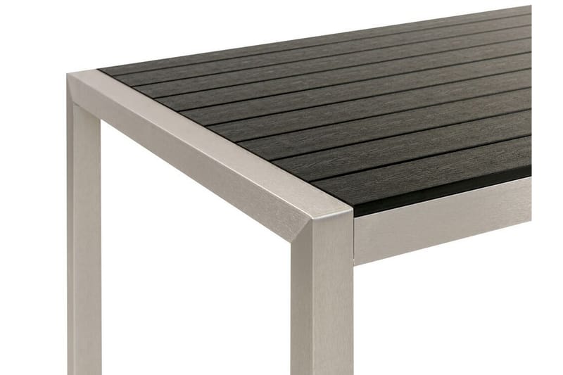 Pereta Matbord Utomhus 180x90 cm - Svart/Silver - Utemöbler - Utebord & trädgårdsbord - Matbord utomhus