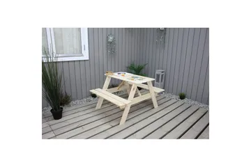 Picknickbord Mini Rasta för Barn - Naturfärgad - Utemöbler - Utebord & trädgårdsbord - Picknickbord & bänkbord