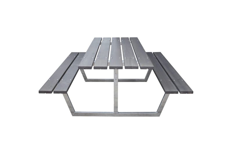 Picknickbord Rustik Metall Utan Ryggstöd - Grå - Utemöbler - Utebord & trädgårdsbord - Picknickbord & bänkbord