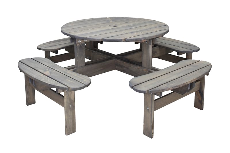 Frankfurt picknikbord - brun - Utemöbler - Utebord & trädgårdsbord - Picknickbord & bänkbord
