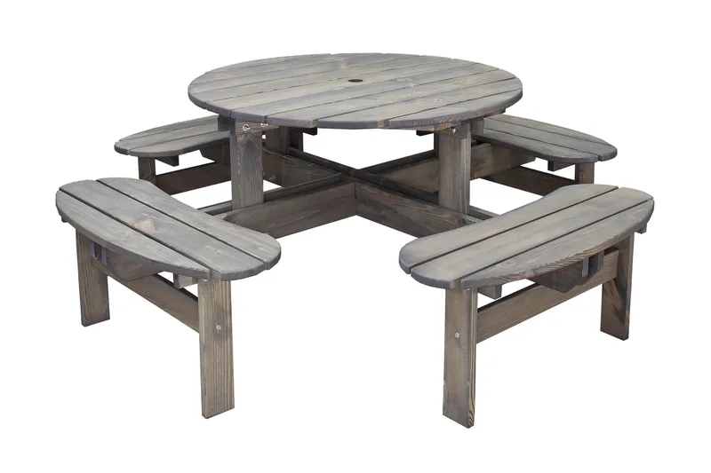 Frankfurt picknikbord - brun, undefined