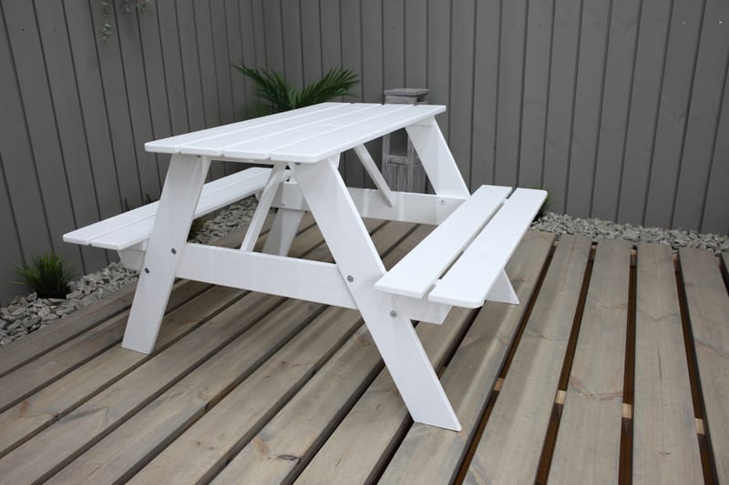 Nancie Mini Picknickbord - Vit - Utemöbler - Utebord & trädgårdsbord - Picknickbord & bänkbord