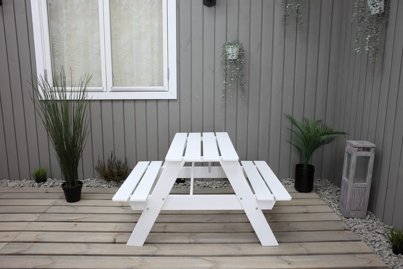 Nancie Mini Picknickbord - Vit - Utemöbler - Utebord & trädgårdsbord - Picknickbord & bänkbord
