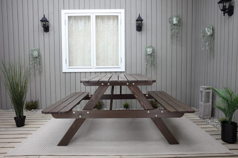 Nancie Picknickbord 150 cm - Brun - Utemöbler - Utebord & trädgårdsbord - Picknickbord & bänkbord