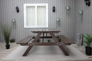 Nancie Picknickbord 150 cm - Brun - Utemöbler - Utebord & trädgårdsbord - Picknickbord & bänkbord