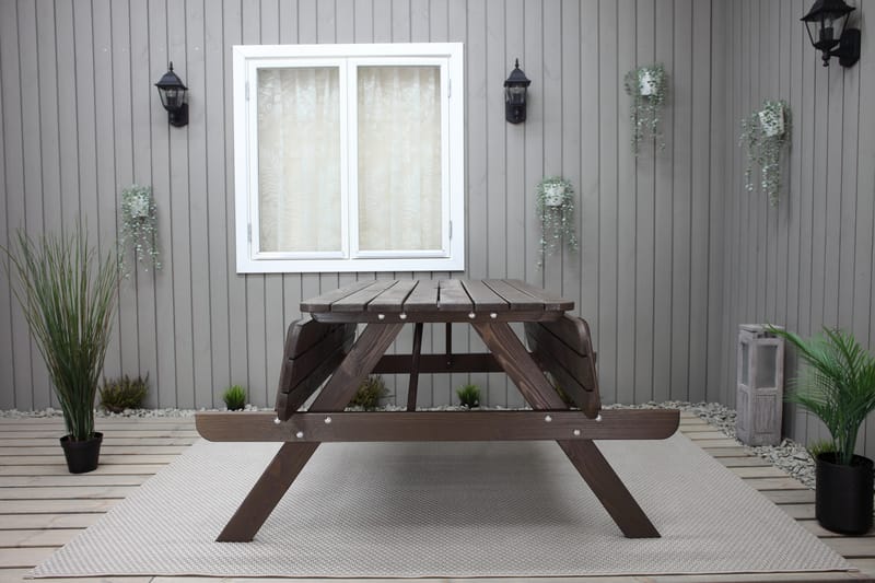 Nancie Picknickbord 150 cm - Brun - Utemöbler - Utebord & trädgårdsbord - Picknickbord & bänkbord