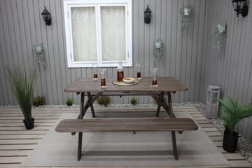 Nancie Picknickbord 150 cm - Brun - Utemöbler - Utebord & trädgårdsbord - Picknickbord & bänkbord