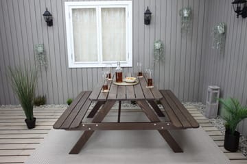 Nancie Picknickbord 150 cm - Brun - Utemöbler - Utebord & trädgårdsbord - Picknickbord & bänkbord