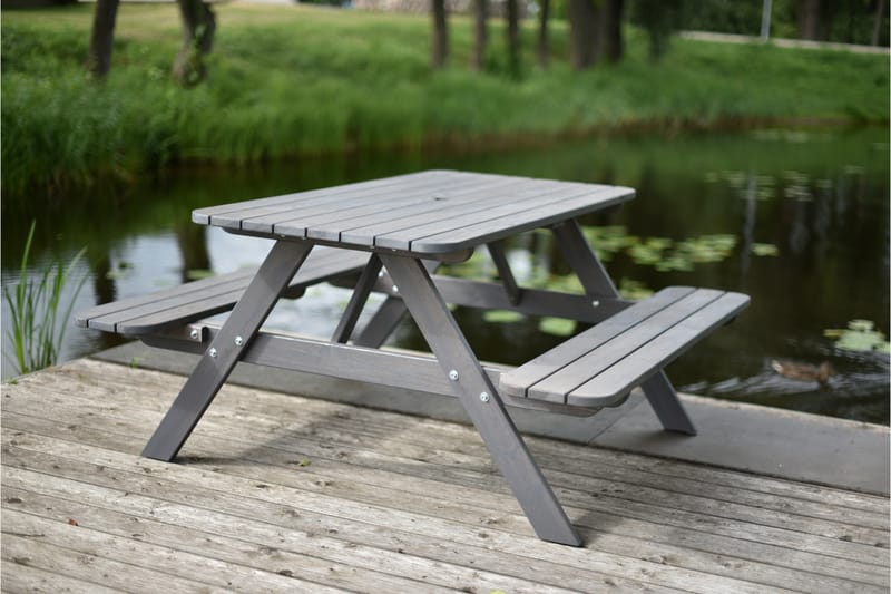 Nancie Picknickbord 158 cm - Grå - Utemöbler - Utebord & trädgårdsbord - Picknickbord & bänkbord