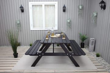 Nancie Picknickbord 158 cm - Kaffesvart - Utemöbler - Utebord & trädgårdsbord - Picknickbord & bänkbord