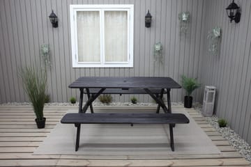 Nancie Picknickbord 158 cm - Kaffesvart - Utemöbler - Utebord & trädgårdsbord - Picknickbord & bänkbord