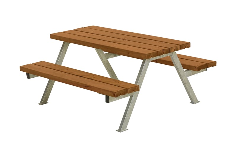 PLUS Alpha Bänkset 118 cm Teak - Utemöbler - Utebord & trädgårdsbord - Picknickbord & bänkbord