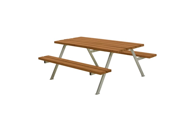 PLUS Alpha Bänkset 177 cm Grundmålad Teak - Utemöbler - Utebord & trädgårdsbord - Picknickbord & bänkbord