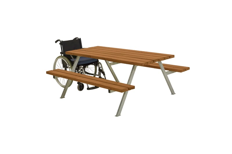 PLUS Alpha Bänkset 177 cm Grundmålad Teak - Utemöbler - Utebord & trädgårdsbord - Picknickbord & bänkbord