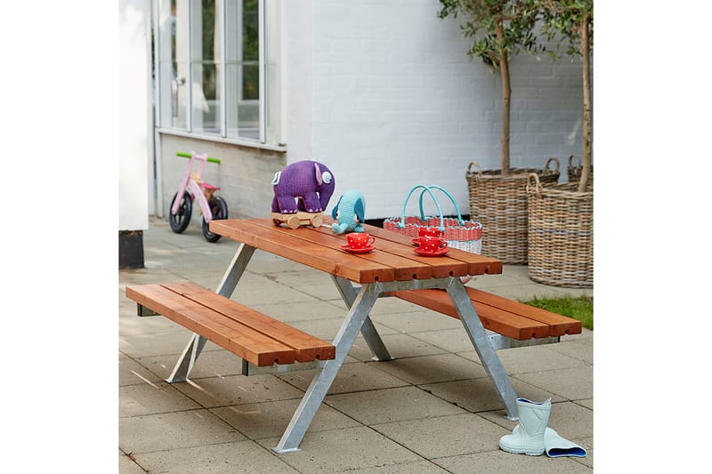 PLUS Alpha Junior Bänkset 177 cm Teak - Utemöbler - Utebord & trädgårdsbord - Picknickbord & bänkbord