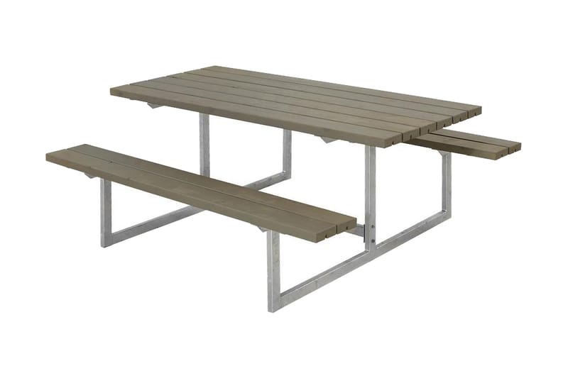 PLUS Basic Bänkset 177 cm - Gråbrun - Utemöbler - Utebord & trädgårdsbord - Picknickbord & bänkbord