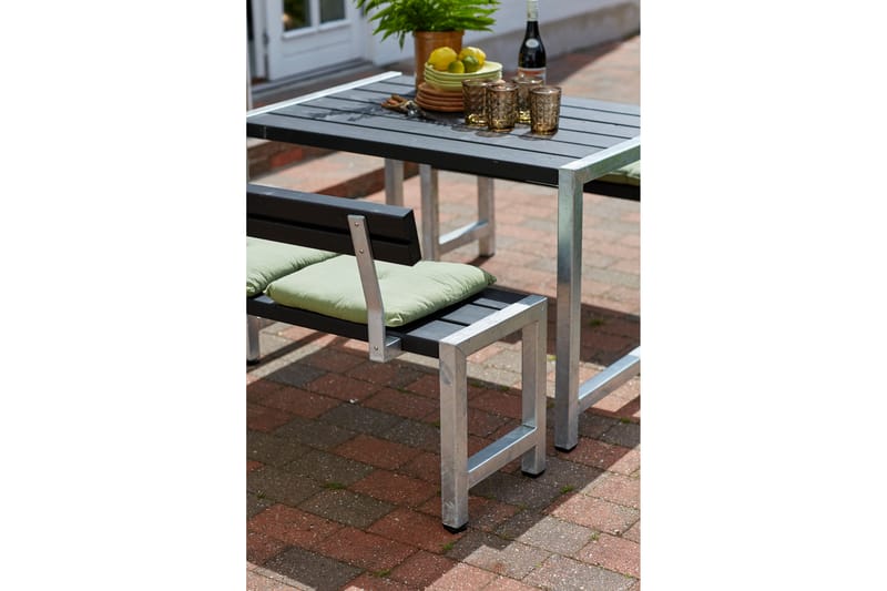PLUS Caféset med 2 Ryggstöd 127 cm - Picknickbord & bänkbord