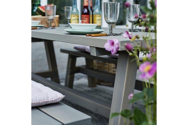 PLUS Country Plankset Bord och 2 Bänkar 177 cm - Utemöbler - Utebord & trädgårdsbord - Picknickbord & bänkbord