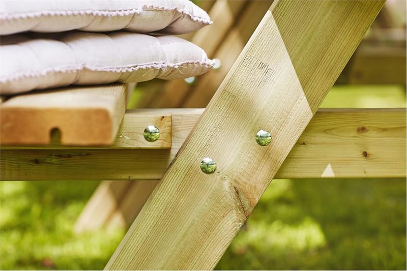 PLUS Gudrun Picknickbord med Bänk 300 cm - Trä - Utemöbler - Utebord & trädgårdsbord - Picknickbord & bänkbord