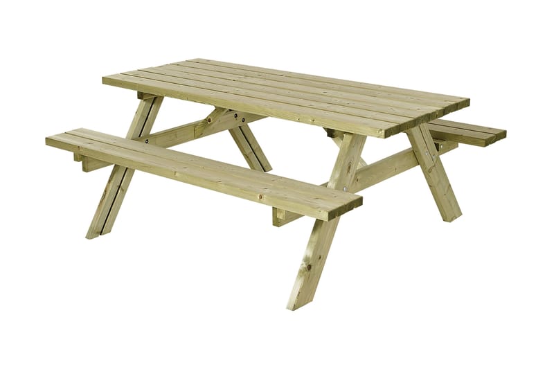PLUS Gudrun Picknickbord med Bänk - Trä - Picknickbord & bänkbord