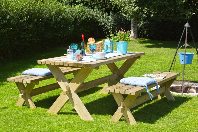 PLUS Nostalgi Bänkset 177 cm - Utemöbler - Utebord & trädgårdsbord - Picknickbord & bänkbord