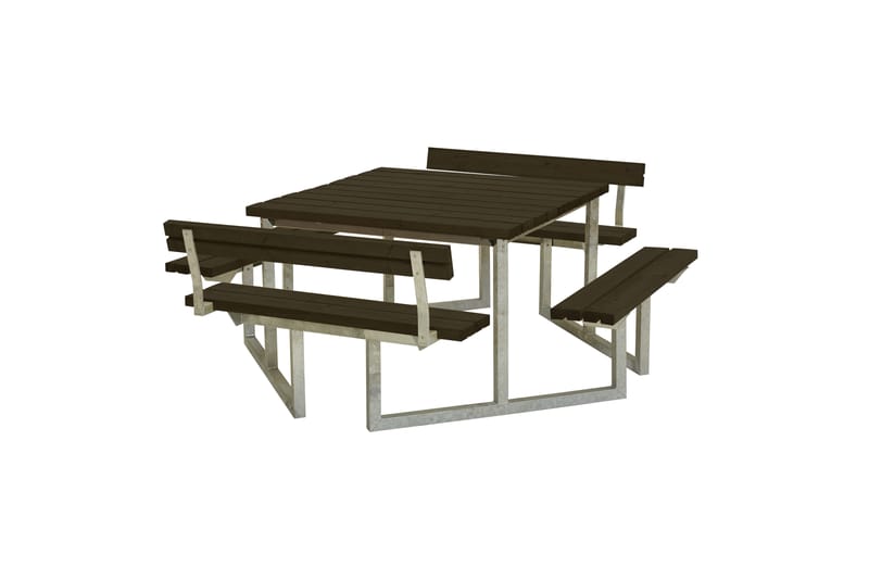 PLUS Twist Bänkset med 2Ryggstöd 204 cm - Picknickbord & bänkbord