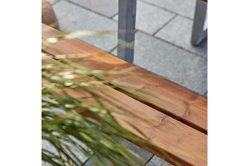PLUS Wega Bänkset 177 cm Grundmålad Teak - Utemöbler - Utebord & trädgårdsbord - Picknickbord & bänkbord