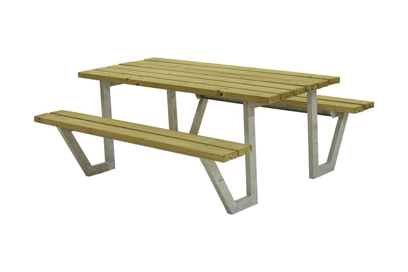 PLUS Wega Bänkset 177 cm Tryckimpregnerat - Utemöbler - Utebord & trädgårdsbord - Picknickbord & bänkbord