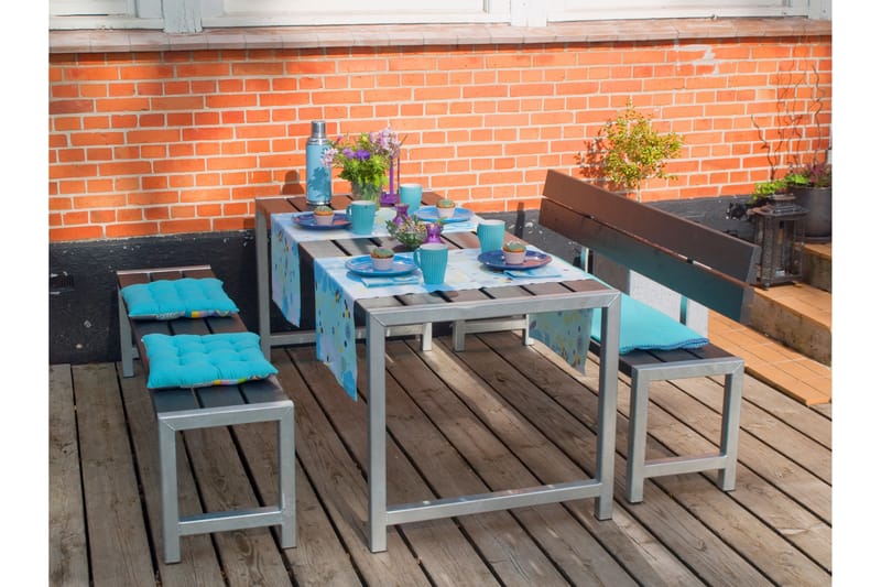 PLUS Plankset med 1 Ryggstöd 186 cm - Utemöbler - Utebord & trädgårdsbord - Picknickbord & bänkbord