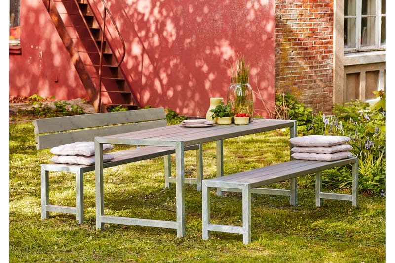PLUS Plankset med 1 Ryggstöd 186 cm - Picknickbord & bänkbord