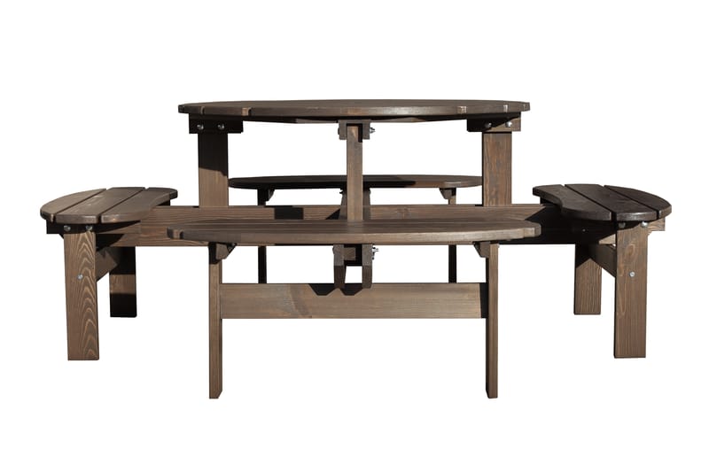 Rogolo Picknickbord 199 cm - Brun - Utemöbler - Utebord & trädgårdsbord - Picknickbord & bänkbord