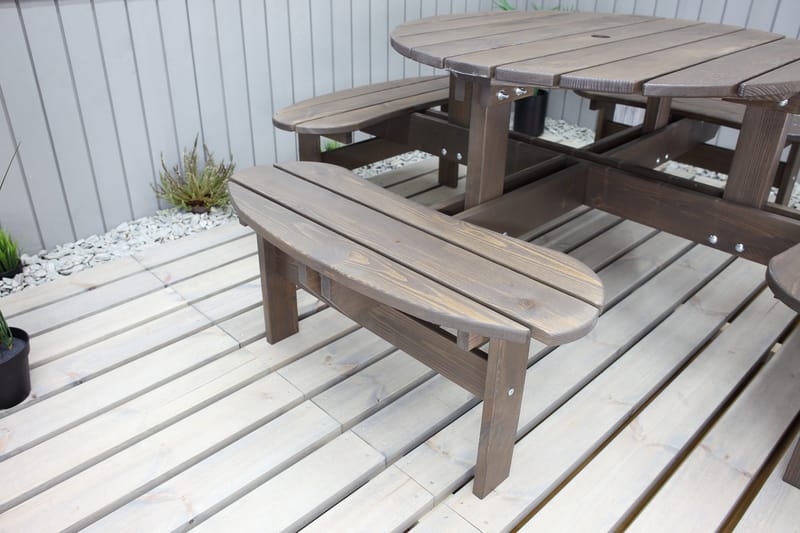 Rogolo Picknickbord 199 cm - Brun - Utemöbler - Utebord & trädgårdsbord - Picknickbord & bänkbord