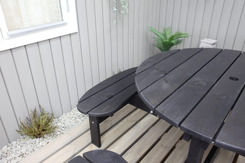 Rogolo Picknickbord 199 cm - Kaffesvart - Utemöbler - Utebord & trädgårdsbord - Picknickbord & bänkbord